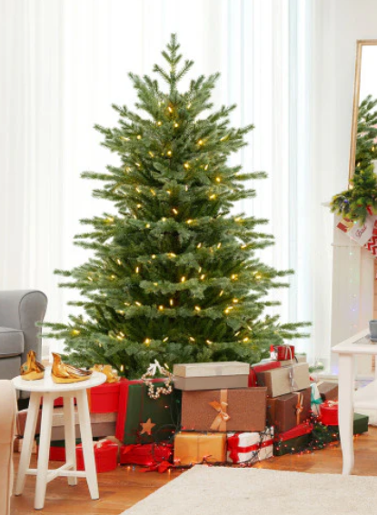 5 Feet Artificial Christmas Tree with 200 Warm White LED Lights-5 fit