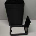 TIPGO Bathroom Trash Can with Lid, 10 Liter/ 2.6 Gallon Slim Garbage Can, Small Trash Bin Waste Basket with Pop-Up Lid for Kitchen, Bedroom, Living Room, Office (Black)