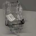 DII Metal Wire Mesh Stackable Utility Storage Bin, Small Rectangle, 13x6x7", Black