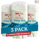 Old Spice Aluminum Free Deodorant for Men, 24/7 Lasting Freshness & Long Lasting Scent, 24/7 Sweat & Odor Protection, Deep Sea with Ocean Waves & Kelp Scent, 3.0 oz (Pack of 3)
