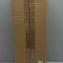 4-Lights Farmhouse Wood Kitchen Island Lighting, 23.6'' Dining Room Light Fixtures Chandelier Over Table, Rustic Black Cage Pendant Lights Ceiling Hanging for Pool Table, Living Room, Hallway