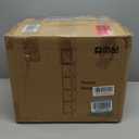 5-Tier Narrow Storage Cabinet Slim Bathroom Storage Cabinet with Movable Wheels Tall Bathroom Organizer Skinny Cabinet for Small SpacesBeige