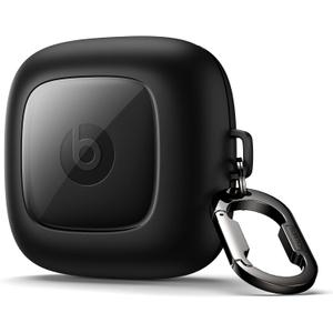 SURITCH for Powerbeats Pro Case Cover, Shockproof Magnetic Cases for Beats Powerbeats Pro Wireless Earbuds, Protective Cover with Magnetic Lid Lock & Carabiner, Full-Body Drop Protection, Black