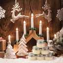 12 Pcs Christmas Candle Jar Gift Bulk Mason Jar Christmas Scented Candle Mini Small Soy Wax Aromatherapy Gifts Xmas Stocking Stuffers for Neighbor Women Friends Christmastide Gifts