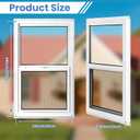 Vinyl Single Hung Sliding Window 24" x 48" White