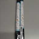 2 x Blackout Window Film, Window Privacy Film Frosted Faux 3D Floral Decorative Static Cling Heat Blocking Window Tint, Black, 17.5" x 78.7"