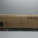 VASAGLE Bookcase, Bookshelf, Freestanding Storage Unit, 8 Open Compartments, Used Horizontally, Vertically, Upside Down, 11 x 35.4 x 39.4 Inches, for Living Room, Study, Office, White ULBC55WT