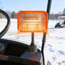 48V Golf Cart Heater Golf Cart Accessories, 400W Safe & Fast Heating Electric Heaters for Golf Cart, Battery Operated Heater with 360 Adjustable Angle Carbon Fiber Heating for Club Car/Yamaha/EZGO