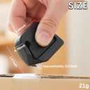 2 x New Portable Ceramic Unboxing Knife, Mini Magnetic Carton and Package Opener Box Cutter，Retractable Utility Knife Ceramic Blades with Lanyard Hole-2pcs