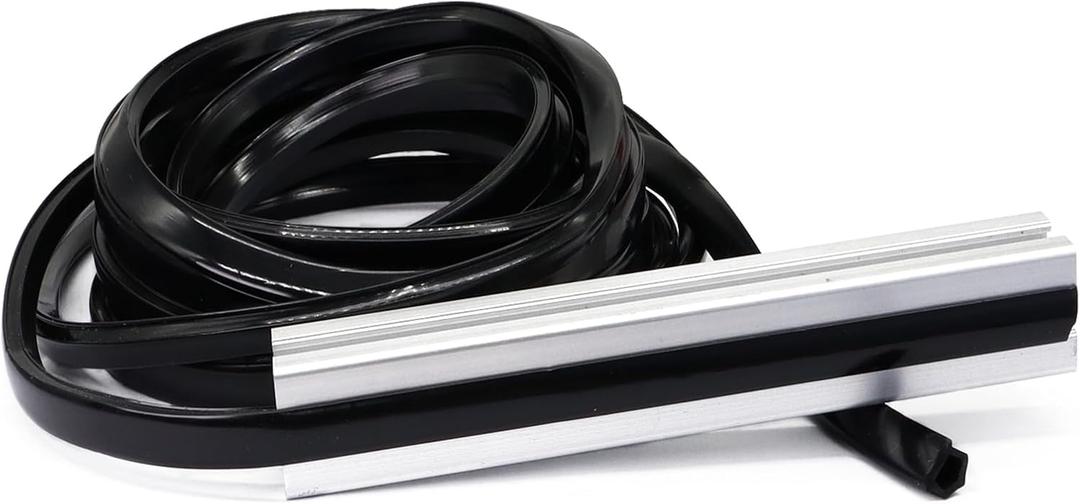 6 Meter 1010 2020 Aluminum Extrusion T Slot Cover Seal Dust Strip Bracket Insert Channel Filler for 6mm 80 20 10 Series 2040 1" V Slot Extruded Aluminum Rail Profile Accessories Hardware Black