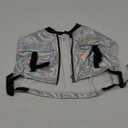 Perfashion Girls Vest Cropped Cargo Metallic Jacket Buckle Zip Up With Pockets Streetwear Outfit 4-5 Y