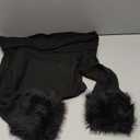 Black Off The Shoulder Long Sleeve With Fur, S