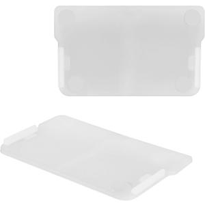 Small Plastic Drawer Dividers for Storage Cabinet, 40716 Width, 40-Pack, Clear and White (40716-40pack)