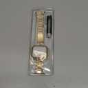 MioHHR Solid Stainless Steel Band Compatible with Apple Watch 38mm(Series 3/2/1) 40mm(Series SE/6/5/4) 41mm(Series 9/8/7) Metal Strap with Soft TPU Case for iWatch Bands for Women and Men, Gold