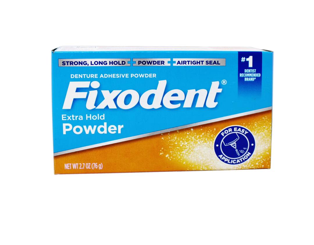 Fixodent Extra Hold Denture Adhesive Powder, 2.7 Ounce
