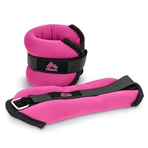 RBX 1LB Ankle & Wrist Weights for Women and Men - Velcro Straps Made for Jogging, Walking, Resistance Training, and Physical Therapy (Set of 2) - Soft Touch Material
