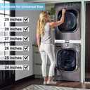 Kiss Core 29 inch Washer Dryer Stacking Kit, Universal Stacking Kit for Washer and Dryer, Adjustable 29"/28"/27"/26"/25"/24" Washer and Dryer Stacking Kit with Ratchet Strap