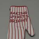 HOLIDAY Oven Mitt, Christmas Kitchen Supplies, Red and White