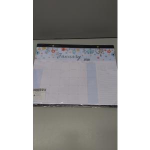 Calendar 2026-2027, Monthly Desk Calendar from Jan 2026 to Jun 2027, 15" x 12", Large Desktop Calendar Monthly, Perfect for Home or Office, Floral (Desk(15" x12 "）) Pack of 3