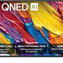 LG 55-Inch Class QNED AI 4K QNED82A Series Smart TV w/AI Sound, HDR10, 4K Super Upscaling, Filmmaker Mode, Wow Orchestra, Alexa Built-in (55QNED82AUA, 2025)