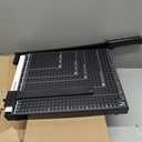 12" Guillotine Paper Cutter, 15 Sheets Capacity, Metal Base (Black A4, 12in 1P)