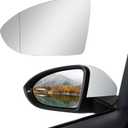 Driver Left Side Heated Mirror Glass - Compatible With Volkswagen VW Golf MK7, GTI, R, Sport Wagen, All track, Jetta