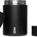 MiiR Airtight Coffee Canister, Portable Storage for Coffee, Tea, and Espresso, Stainless Steel Construction - Locks in Freshness for Your Favorite Beans and Leaves (Black)