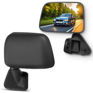 SCITOO Side View Mirrors fit for 1987-1989 For Toyota 4Runner 1987-1995 For Toyota Pickup Black Manual Folding Manual Adjustment TO1321109 RM72004-111 a Pair of Mirrors Side View Mirrors