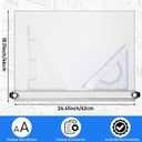 Zonon A2 Portable Drawing Board, Multi-Function Metric Drafting Table Drafting Board with Clear Rule Parallel Motion and Angle Adjustable Measuring System
