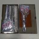 5 in1 Dog Grooming Scissors Kit, Professional Dog Scissors for Grooming with Safety Round Tips, Titanium Coated Grooming Shears for Dogs Cat Pet At Home