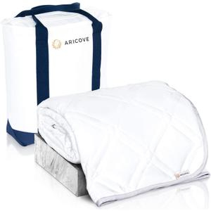 Cooling Weighted Blanket for Adults, 15 lbs, Full/Queen Size Weighted Blanket, 60x80 inches, Silky Soft Bamboo Viscose, Machine Washable, White