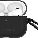 Case-Mate AirPods Pro 3 Case w/Black Carabiner [Wireless Charging Compatible] - Tough Black Case for AirPods Pro 3 [Front LED Visible] - Anti Scratch, Shockproof Cover