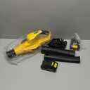 Leaf Blower Cordless with 2 Batteries and Charger, 21V Electric Leaf Blower with 2 Speed Modes, 2.0Ah Lightweight Battery Powered Blowers for Lawn Care, Patio, Blowing Leaves (Yellow)