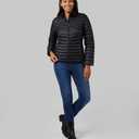 32 Degrees Heat Womens Ultra-Light Down Packable Jacket  Lightweight Down Travel Puffer (Black, XXL)