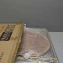 2 Tier Round Side Table, 16" Small Metal End Table with Removable Wooden Tray, Round Accent Sofa Coffee Side Table for Living Room, Bedroom, Balcony (Gold)