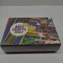 Dan&Darci Arts and Crafts Vault - Craft Supplies Kit in a Box for Kids Ages 4 5 6 7 8 9 10 11 & 12 Year Old Girls & Boys - Crafting Set Kits - Gift Ideas for Kid Art Activity Gifts