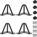 SMARTSTANDARD 4 Inch Hairpin Table Legs, 3 Steel Rods 1/2 Inch Pipe Diameter, 800lbs Load Capacity, Mid-Century Style for Coffee Table, Side Table, Night Stand (Black, 4PCS)