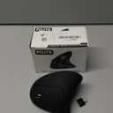 Ergonomic Wireless Rechargeable Mouse, Bluetooth+USB A+Type C(3 in 1) Connection, 5 Levels Up to 4800 DPI, 6 Silent Buttons, 2.4GHz Carpal Tunnel Vertical Mice, for Laptop, Desktop,MacBook- Black