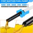 Portable Transfer Pump Battery Operated Electric Siphon Pump for Gas, Fuel, Diesel, Water Transfer 2.4 GPM Flow Oil Extractor, 47" Hose-Easy to Use Hand Fuel Pump, Multi-Use Siphon Transfer Pump(Blue)