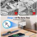2Pack Multi Charging Cable Cord for Travel Vacation Essentials,Apple Watch Charger,iPhone 17 Charger,[3-in-2] USB A/Type C/Lightning Cable for iWatch,iPhone 17-11,Xbox Series X&S,Airpods,Home,Office