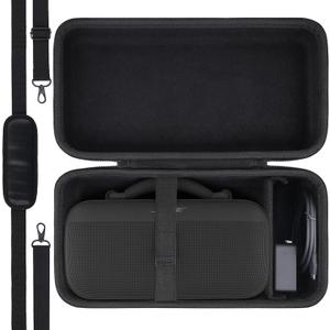 khanka Hard Case Replacement for New Bose SoundLink Max Portable Speaker,Case Only(Black)