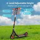 Electric Scooter for Kids Ages 6-14, 4 Height Adjustable