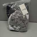 Neer 4 Pack Women's Long Sleeve T Shirts V Neck Tops Casual Loose Fit Tunic Tops Trendy Basic Tees Fall Clothes (Black, Dark Gray, Light Gray, White, XXL)