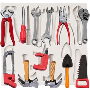 Construction Tools Fondant Silicone Molds Hand Tools Chocolate Mold For Cake Decoration Cupcake Topper Polymer Clay Chocolate Candy Sugar Craft Gum Paste