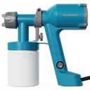 Tilswall Paint Sprayer, Upgraded Ultra-Light Electric Paint Spray Gun with 2 Nozzles & 3 Patterns Easy to Clean for Fences, Sheds, Walls, Ceilings, Furniture, Cabinets, Garden & DIY, Blue