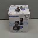 Panasonic Cordless Phone 2 Handsets System Expandable with Amber Backlit Display – KX-TGC352B (Black)