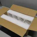 AuroTrends 24oz Glass Cups with Lids and Straws 4 Pack- Reusable Glass Tumbler with Straw and Lid/Smoothie Cups with Blamboo& Plastic Lids for Smoothies, Iced Coffee, Boba Tea (720ml, Set of 4)