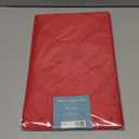 Newbridge Rectangle Tablecloth, 52 x 70 Inch, Ribbons and Bows Damask, Wrinkle and Stain Resistant Fabric Table Cloth, Holiday Red