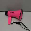 PYLE-PRO Portable Megaphone Speaker Siren Bullhorn - Compact and Battery Operated with 20 Watt Power, Microphone, 2 Modes, PA Sound and Foldable Handle for Cheerleading and Police Use PMP24PK (Pink)