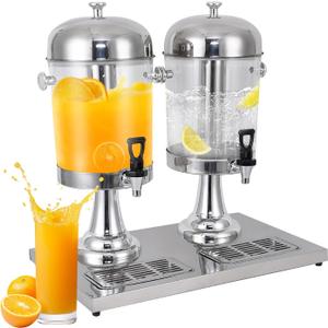 4.4Gallon Beverage Dispenser, Stainless Steel Drink Dispensers for Parties (EXP 12/31/56)